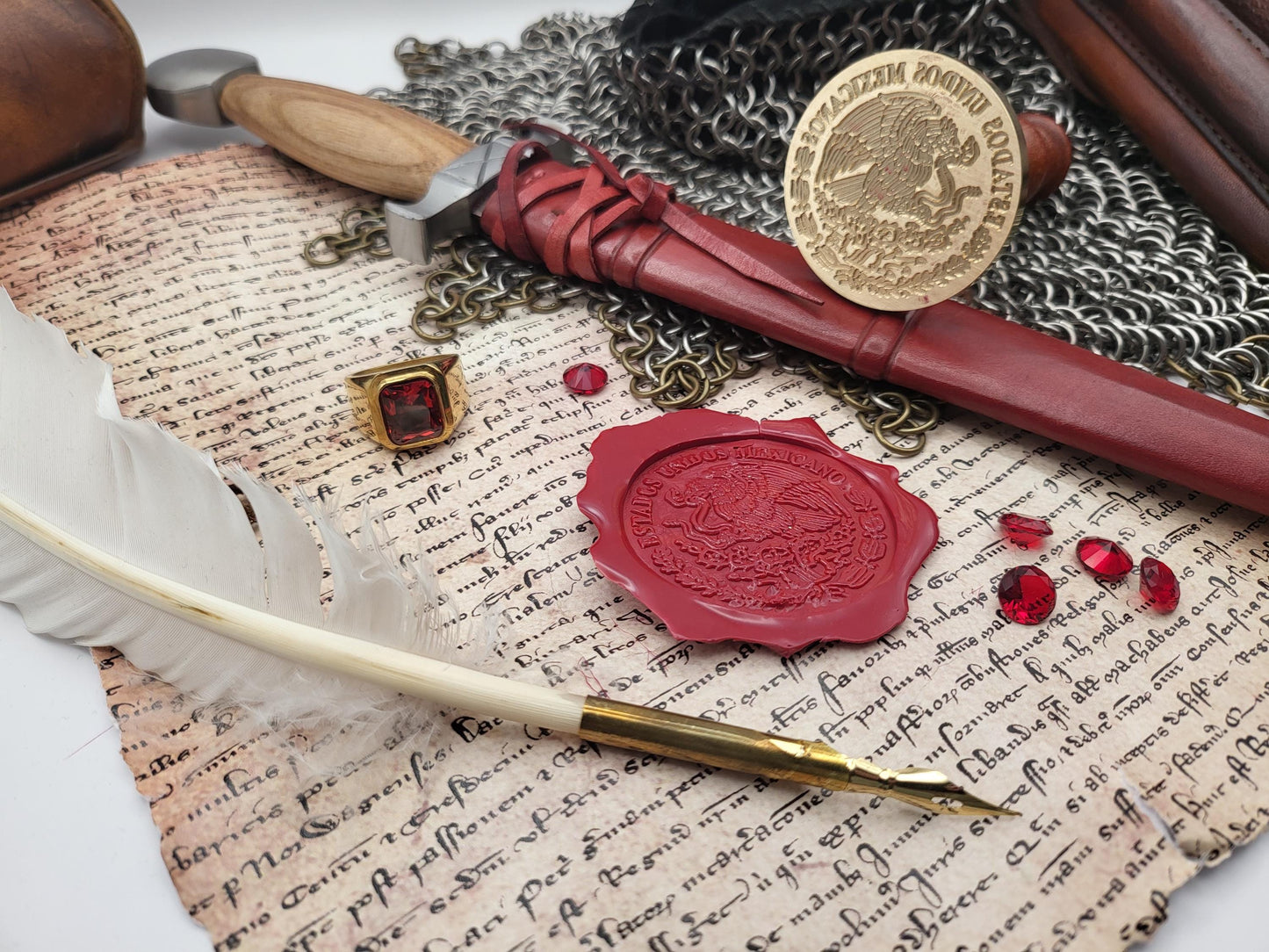 Mexico Coat of Arms – The Eagle and the Serpent - Wax Seal Stamp - Escudo Nacional de México