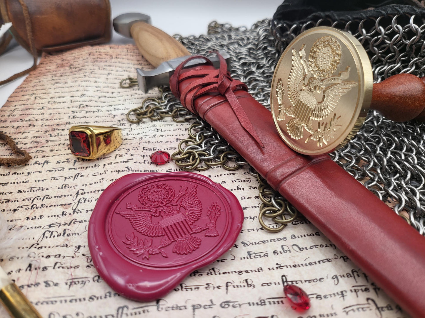 The Great Seal of the United States of America from 1902 – The Emblem of Liberty and Sovereignty - Wax Seal Stamp