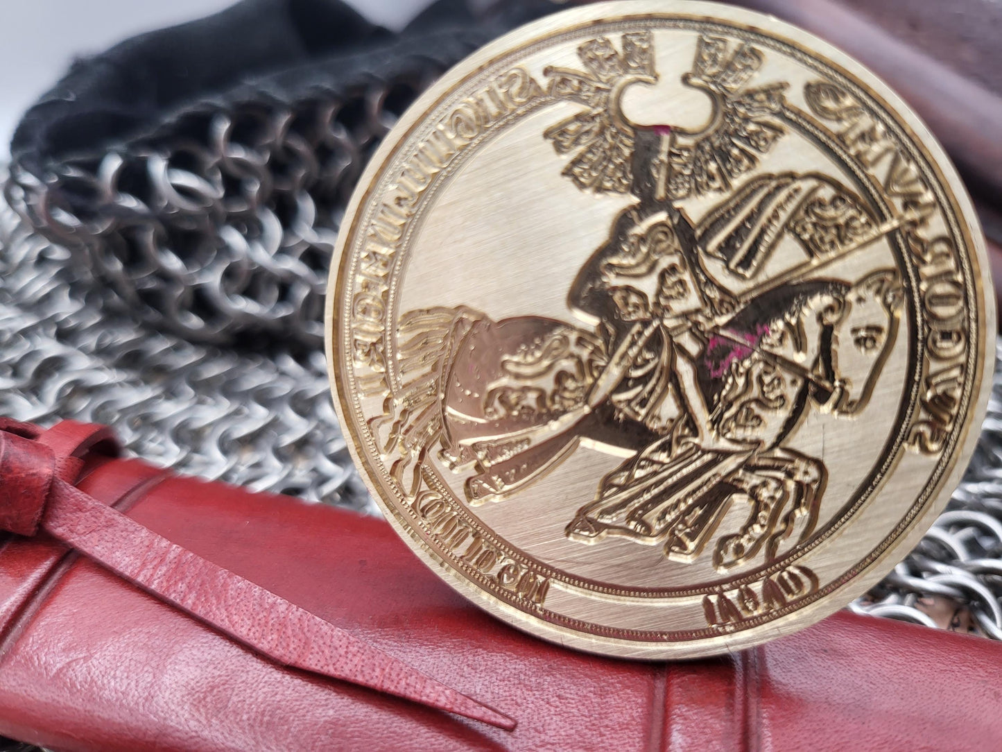 Duke Erik Magnusson of Sweden, son of King Magnus III of Sweden - Historical Wax Seal from the 13th Century