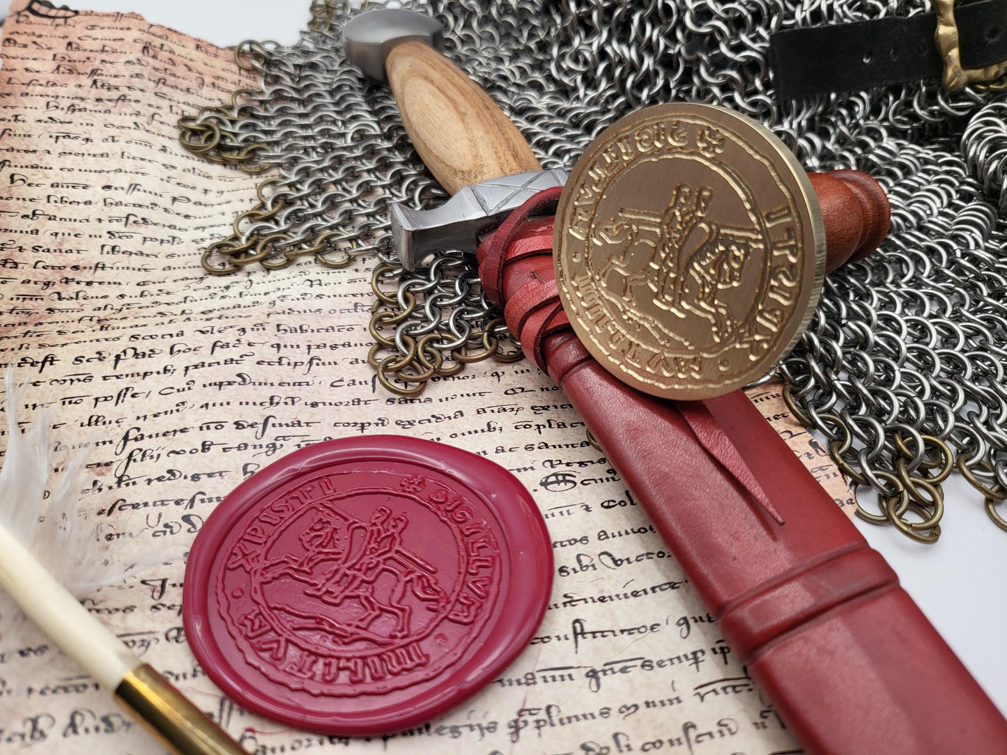 Knights Templar, the "Poor Knights of Christ and the Temple of Solomon" - Historical Wax Seal from the 12th Century