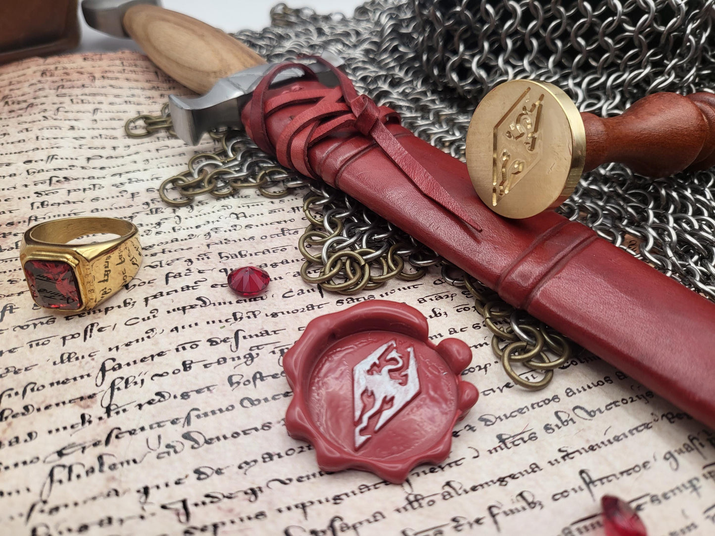 The Elder Scrolls V: Skyrim - Seal of Akatosh - Wax Seal Stamp