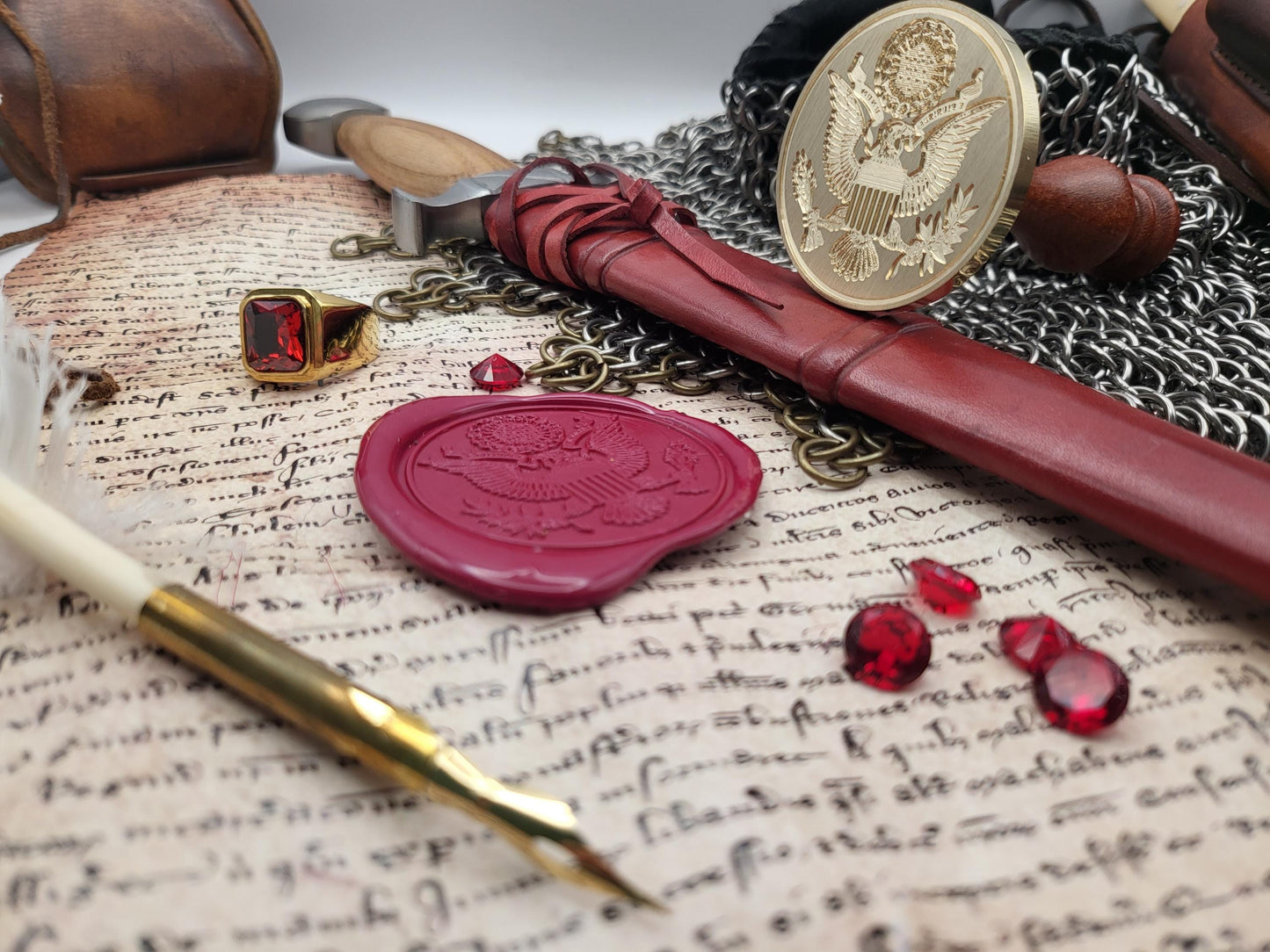 The Great Seal of the United States of America from 1902 – The Emblem of Liberty and Sovereignty - Wax Seal Stamp