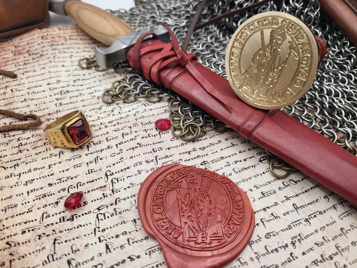 Saint Edward the Confessor, King of England - 11th Century Historical Wax Seal