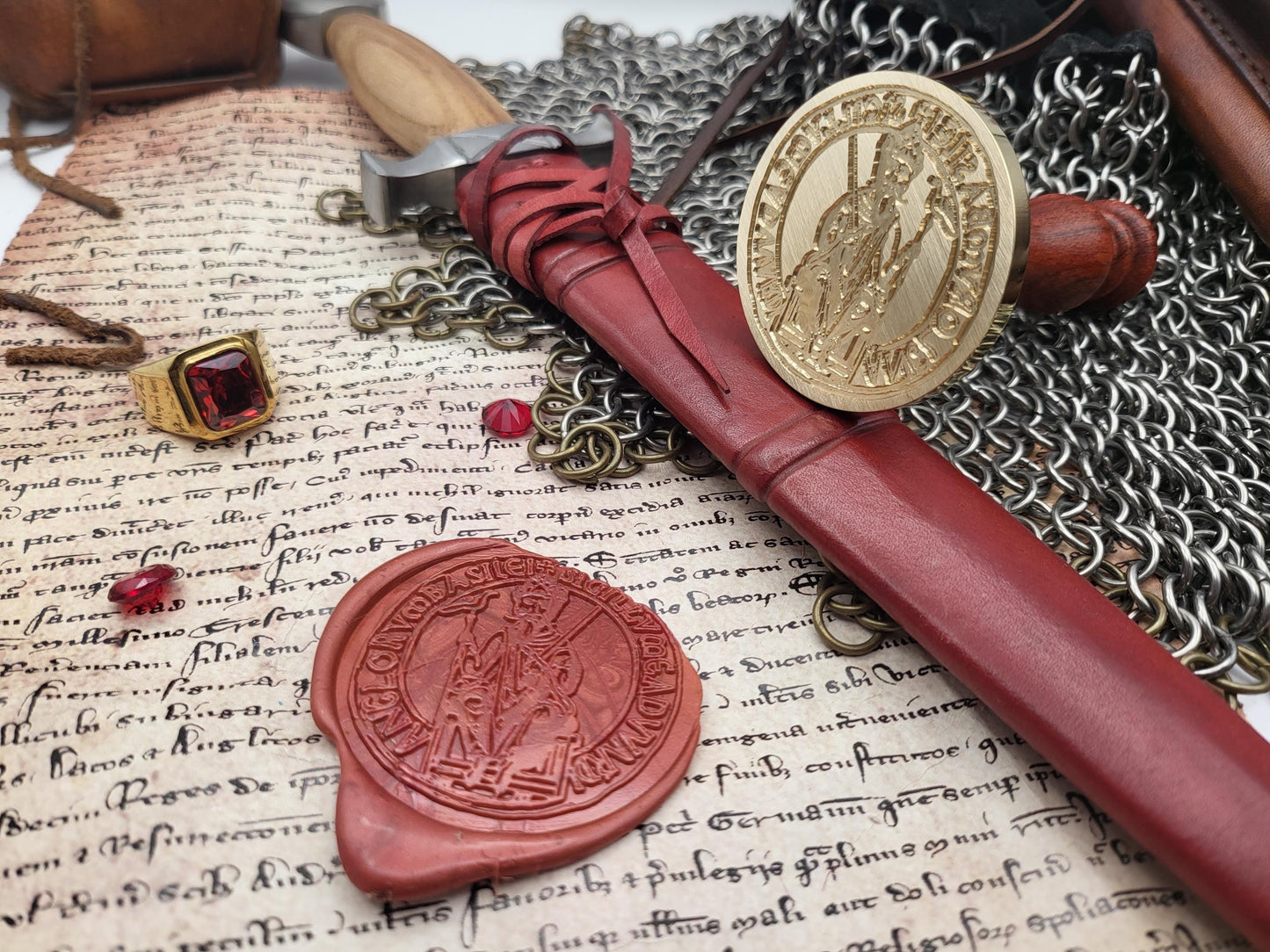 Saint Edward the Confessor, King of England - 11th Century Historical Wax Seal