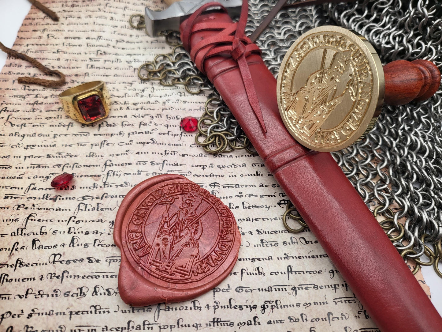 Saint Edward the Confessor, King of England - 11th Century Historical Wax Seal