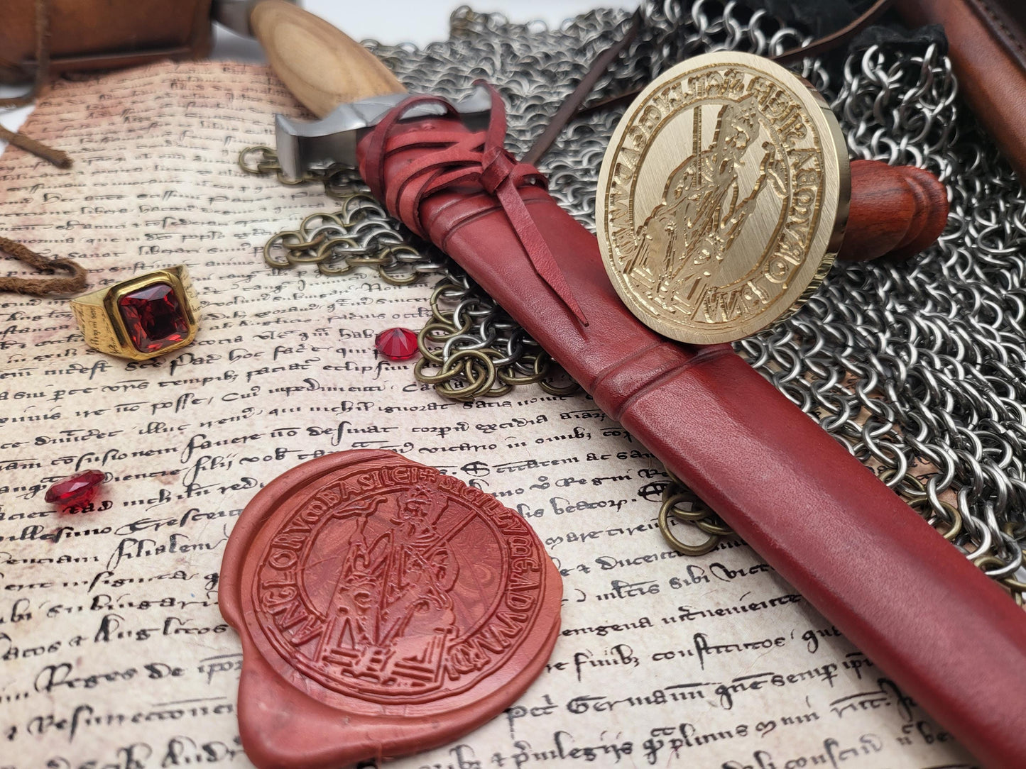 Saint Edward the Confessor, King of England - 11th Century Historical Wax Seal