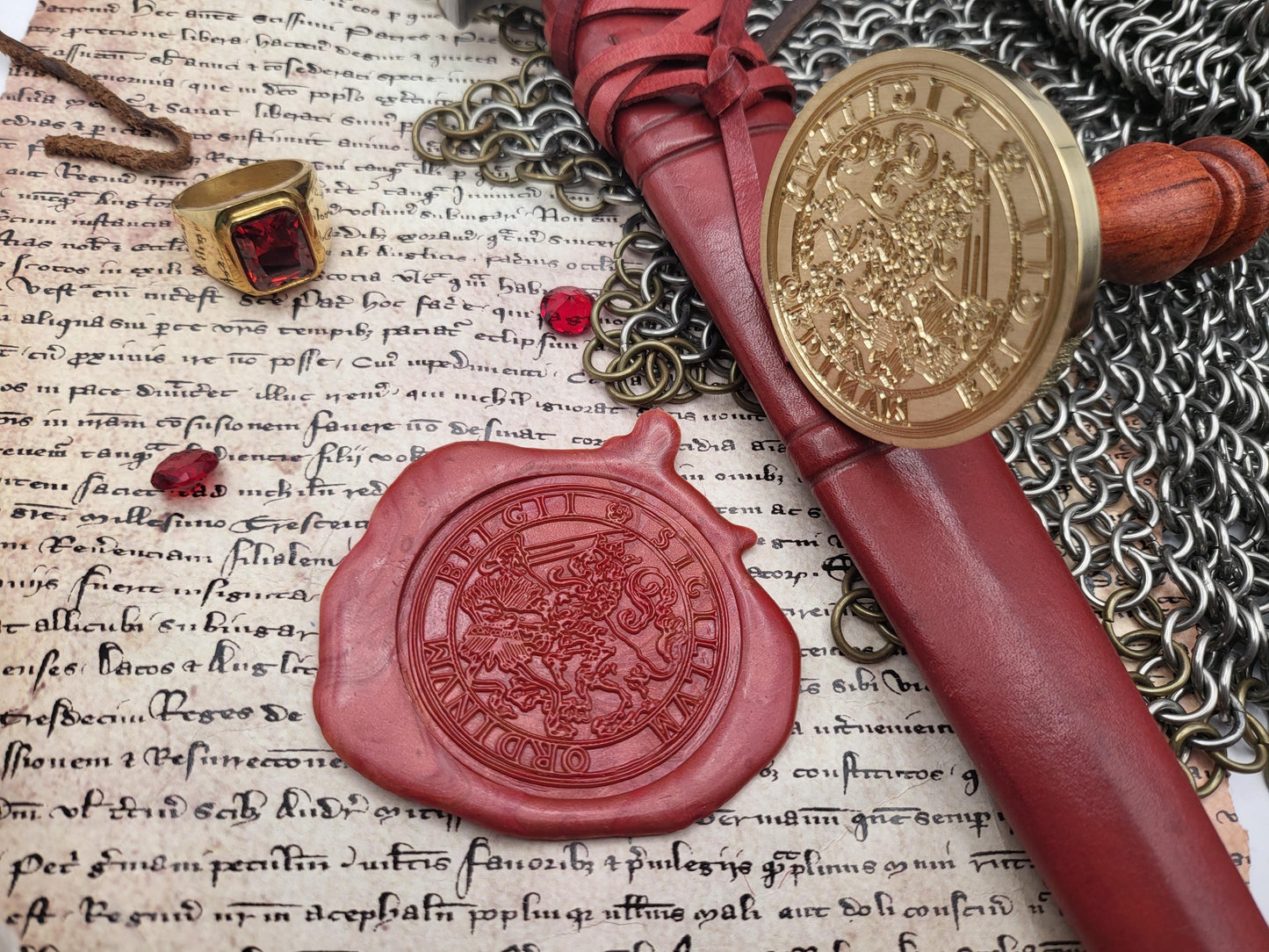 Seal of the Dutch Republic (1579) - Staten-Generaal van de zeven verenigde Nederlanden - Wax Seal Stamp - 16th Century Historical Wax Seal