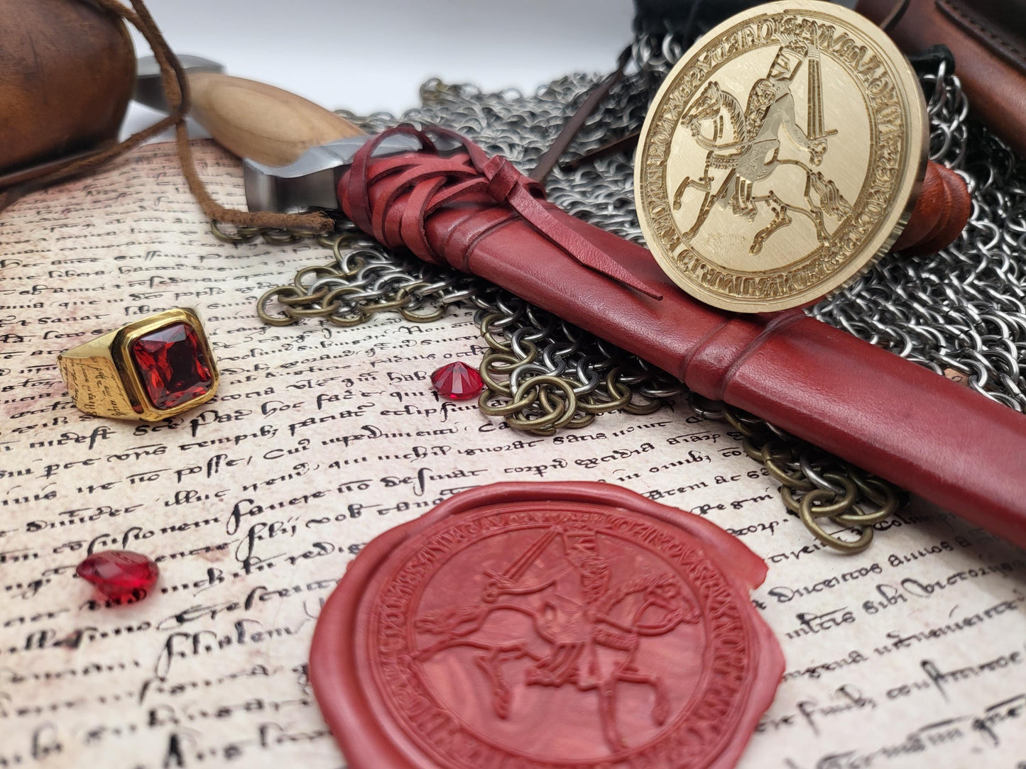 King Richard I "The Lionheart" of England, Count of Anjou - 12th Century Historical Wax Seal