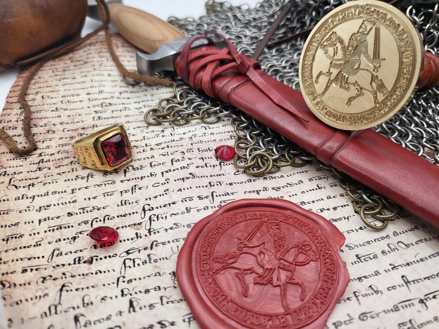 King Richard I "The Lionheart" of England, Count of Anjou - 12th Century Historical Wax Seal