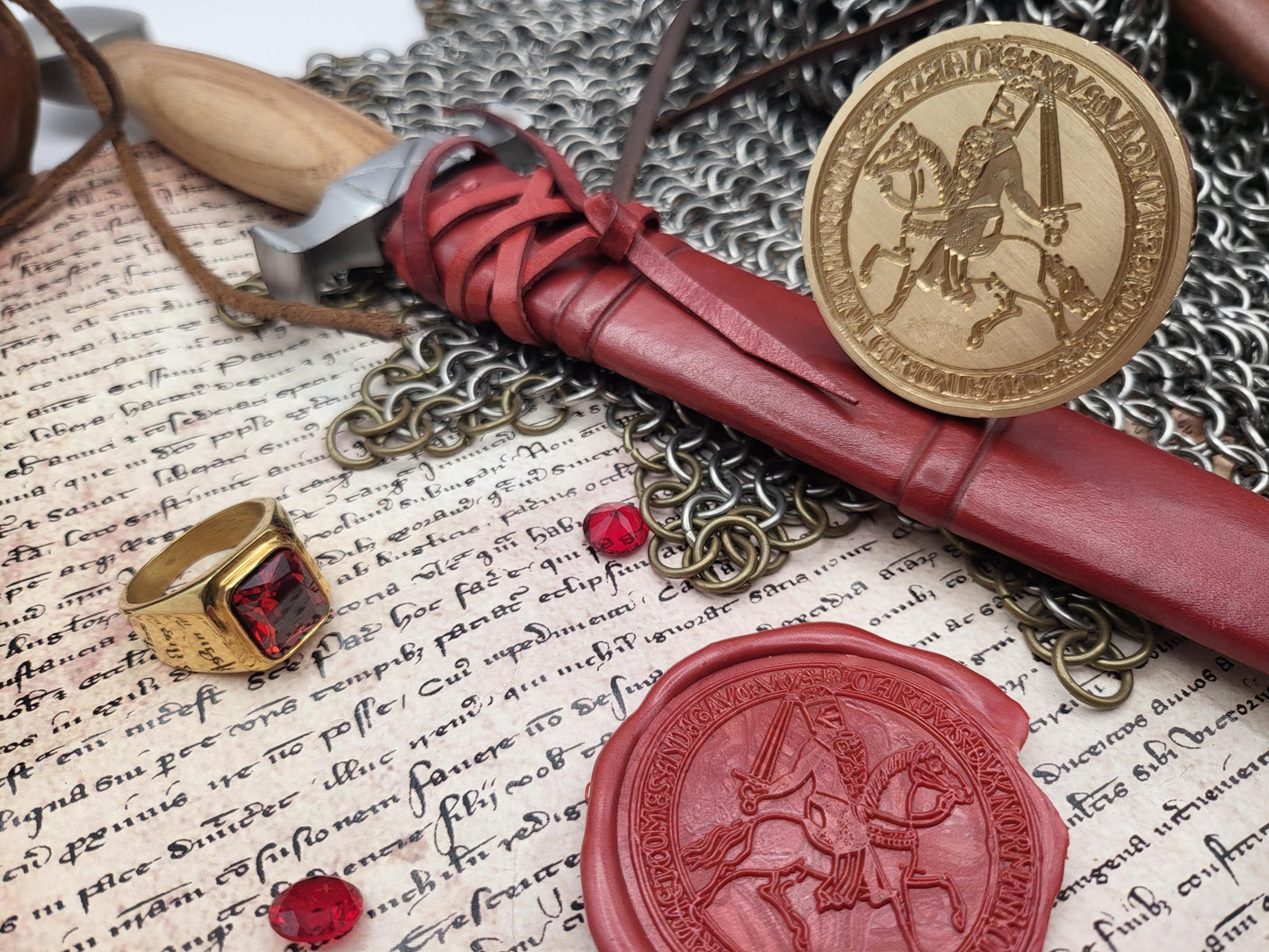 King Richard I "The Lionheart" of England, Count of Anjou - 12th Century Historical Wax Seal