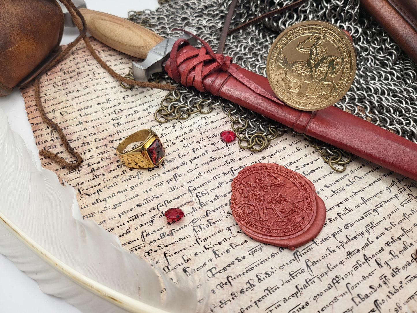 The Black Prince - Edward of Woodstock, Prince of Wales - 14th Century Historical Wax Seal