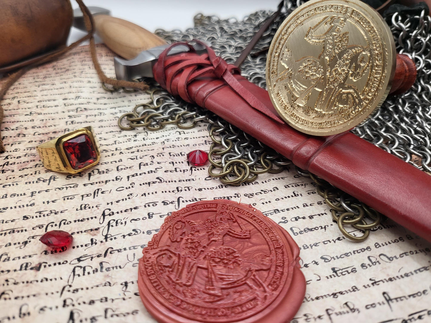 The Black Prince - Edward of Woodstock, Prince of Wales - 14th Century Historical Wax Seal