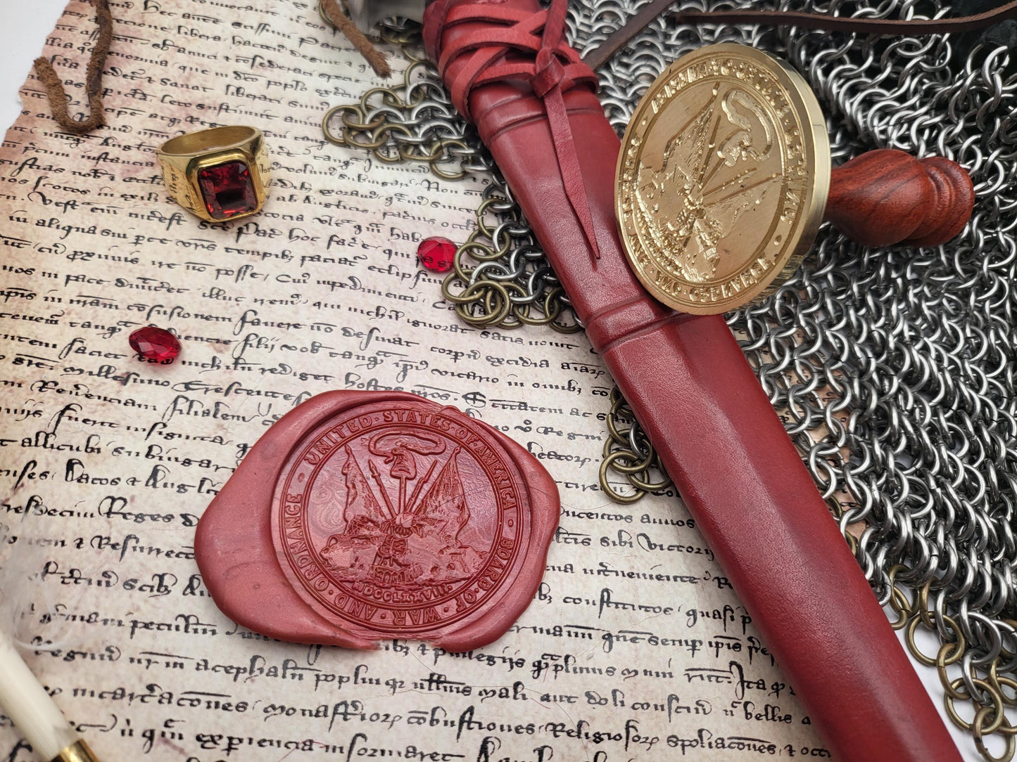 Seal of the Board of War and Ordnance – Continental Congress – 18th Century Wax Seal Stamp