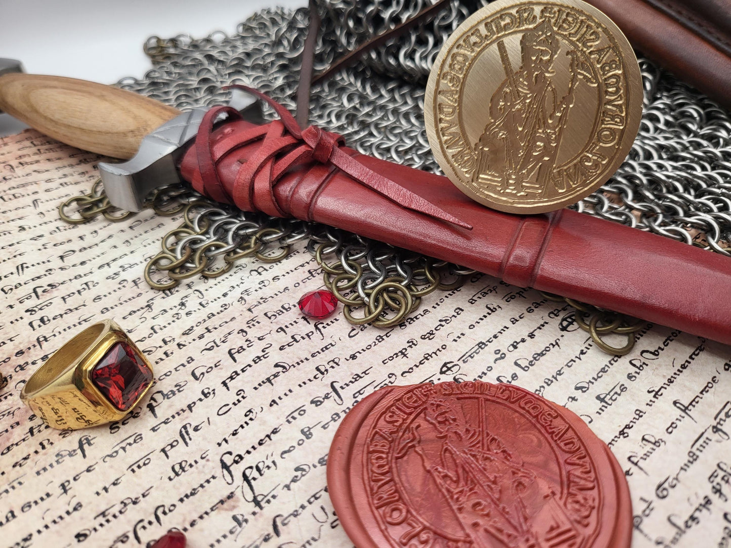 Saint Edward the Confessor, King of England - 11th Century Historical Wax Seal
