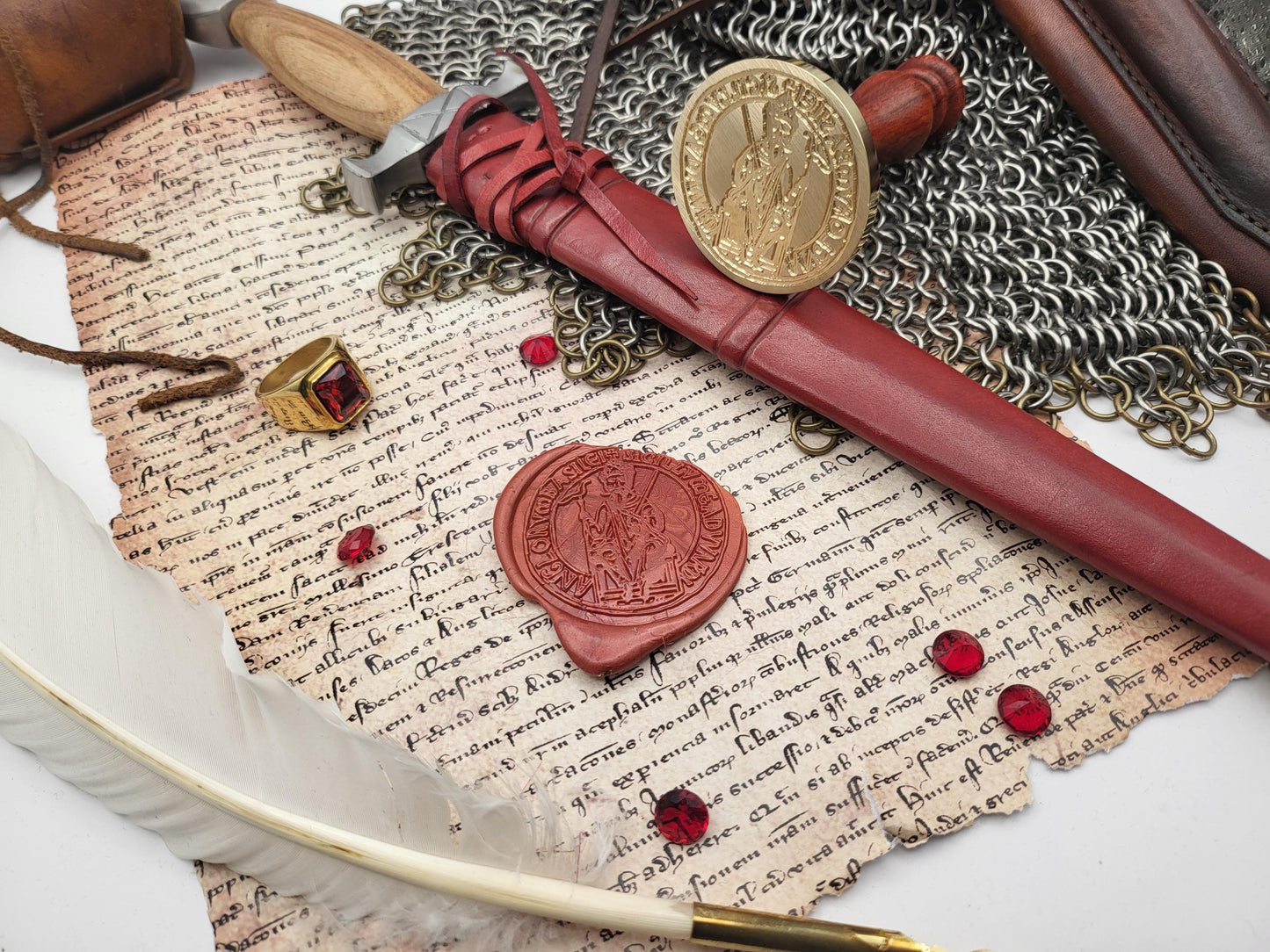 Saint Edward the Confessor, King of England - 11th Century Historical Wax Seal