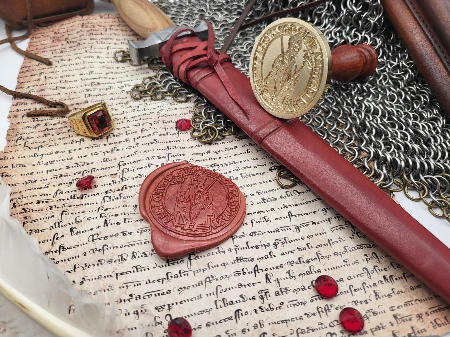 Saint Edward the Confessor, King of England - 11th Century Historical Wax Seal