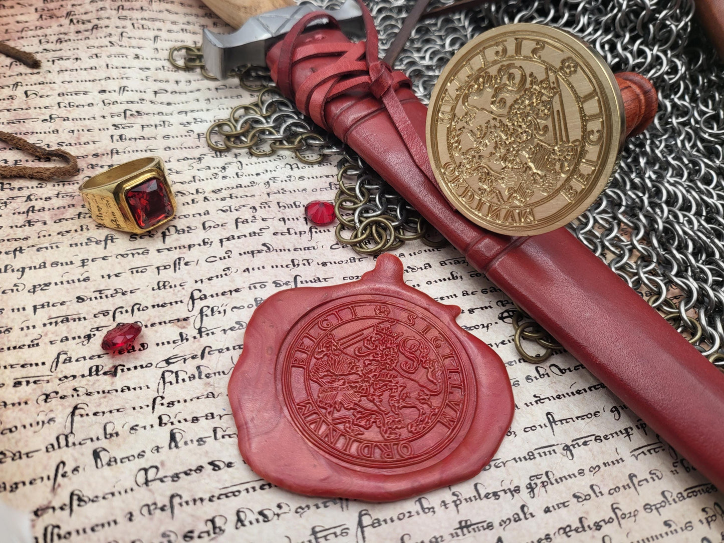 Seal of the Dutch Republic (1579) - Staten-Generaal van de zeven verenigde Nederlanden - Wax Seal Stamp - 16th Century Historical Wax Seal