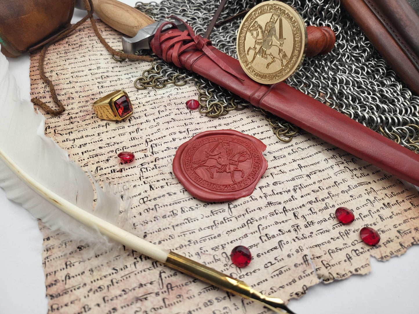 King Richard I "The Lionheart" of England, Count of Anjou - 12th Century Historical Wax Seal