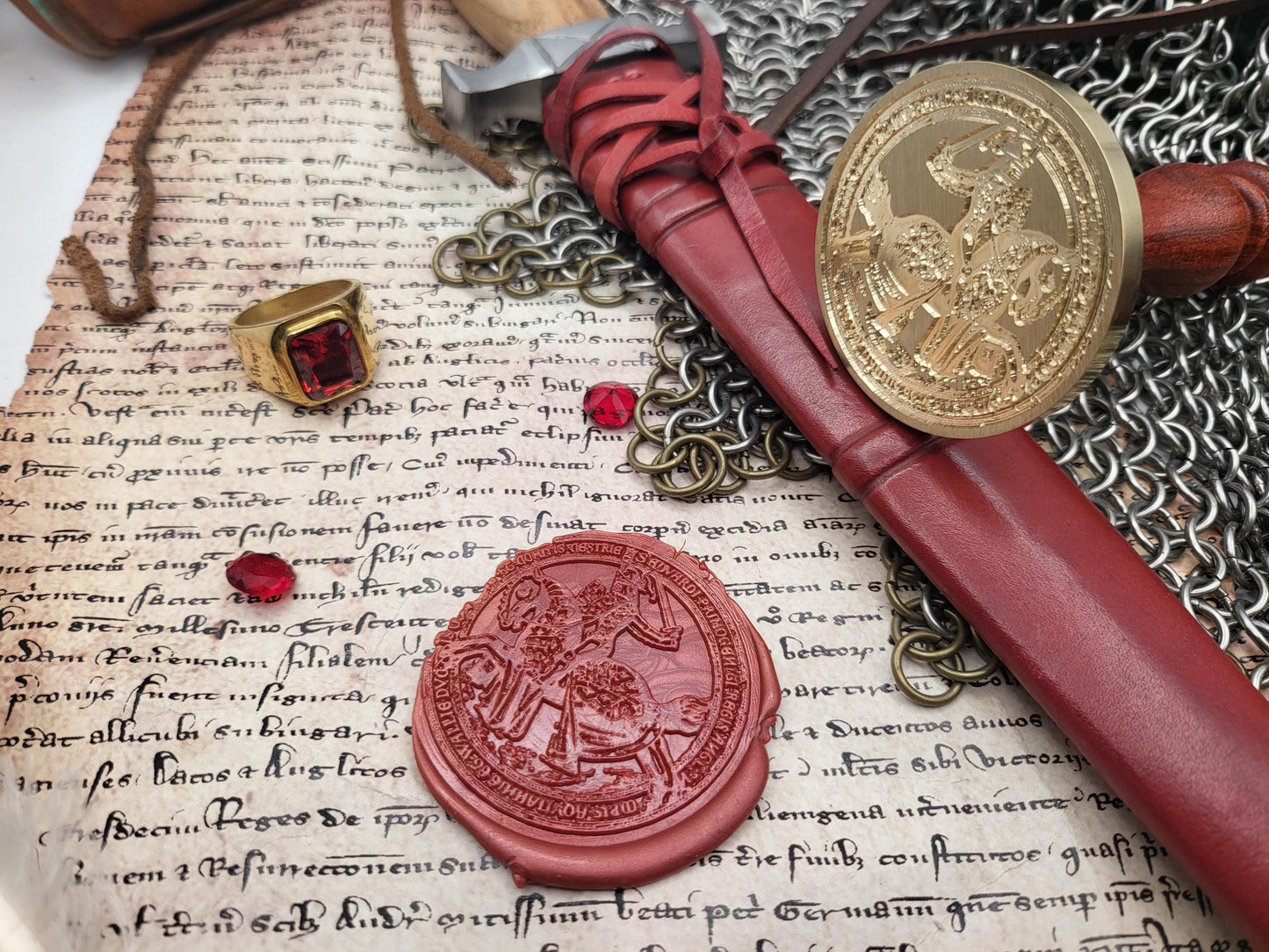 The Black Prince - Edward of Woodstock, Prince of Wales - 14th Century Historical Wax Seal