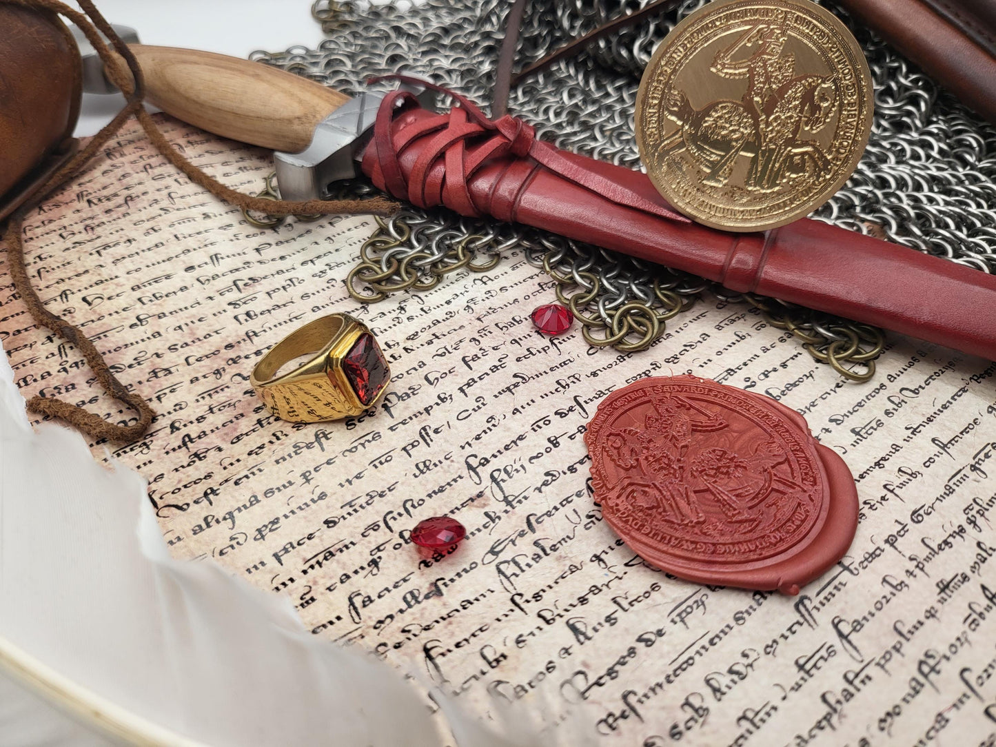 The Black Prince - Edward of Woodstock, Prince of Wales - 14th Century Historical Wax Seal