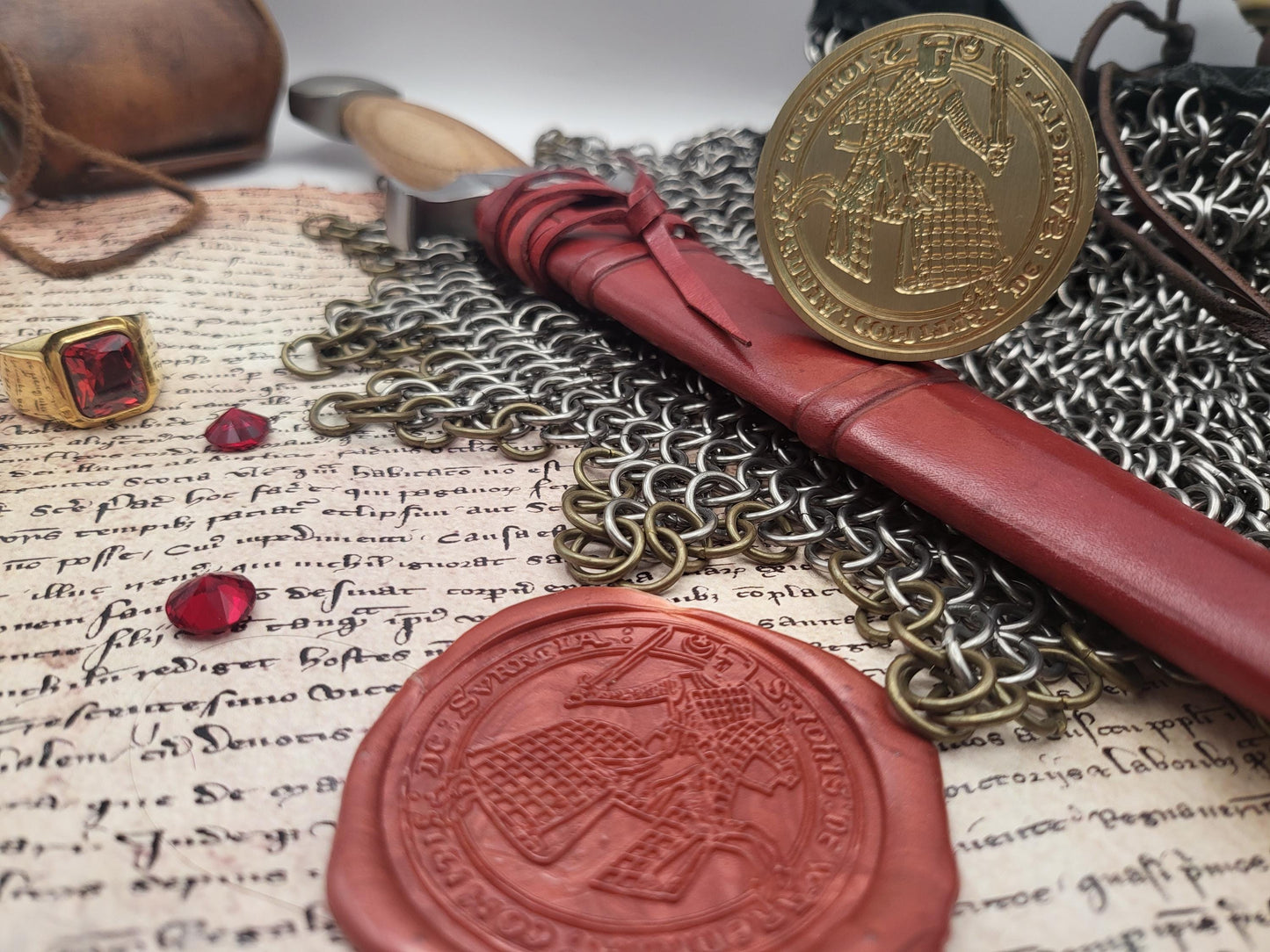 John de Warenne, 6th Earl of Surrey - 13th Century Wax Seal Stamp – The 2nd Barons War and "Warden of the kingdom and land of Scotland"