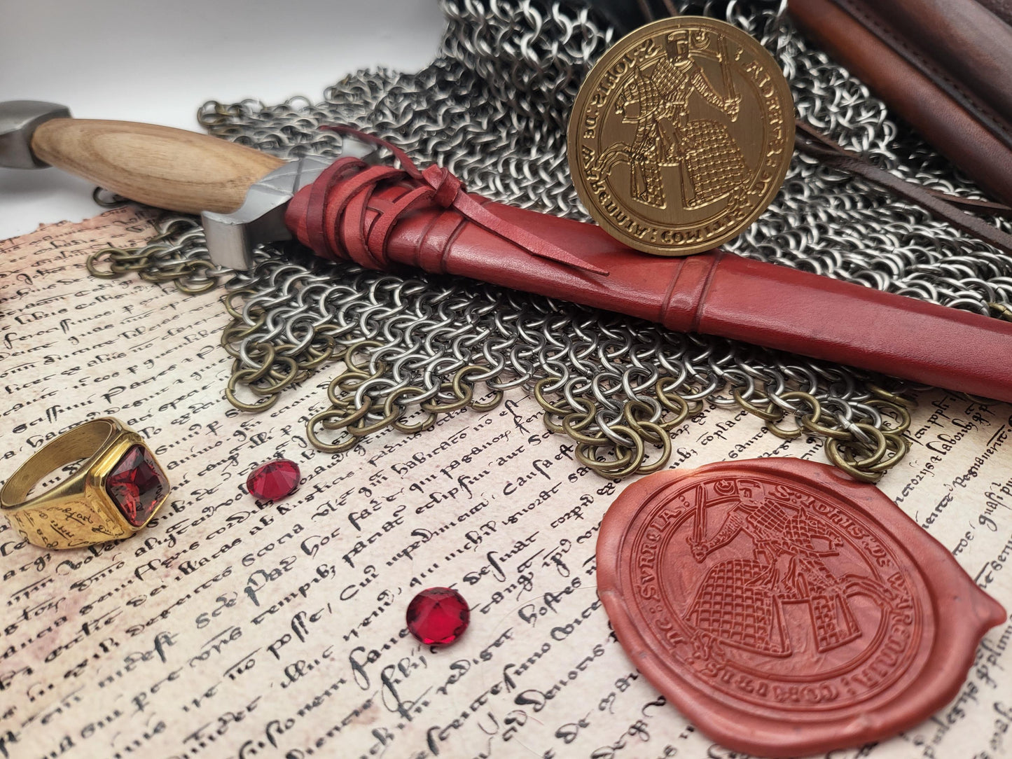 John de Warenne, 6th Earl of Surrey - 13th Century Wax Seal Stamp – The 2nd Barons War and "Warden of the kingdom and land of Scotland"