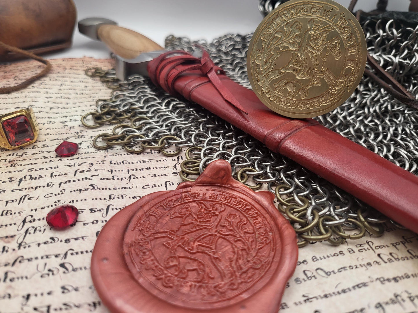 Simon de Montfort V, 6th Earl of Leicester - 13th Century Wax Seal Stamp – The 2nd Barons War and