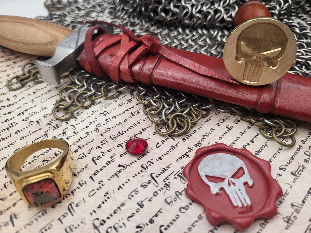 The Punisher - Wax Seal Stamp – Marvel Inspired Skull Design - NobleSeals