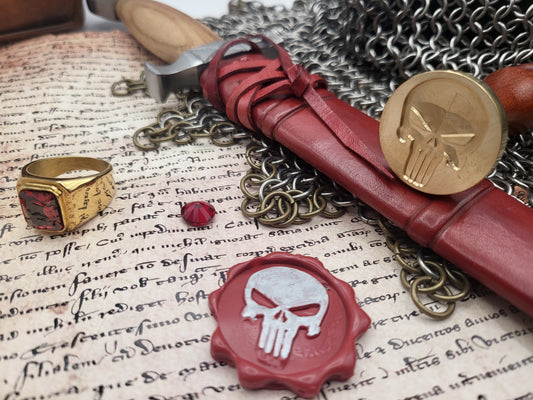 The Punisher - Wax Seal Stamp – Marvel Inspired Skull Design