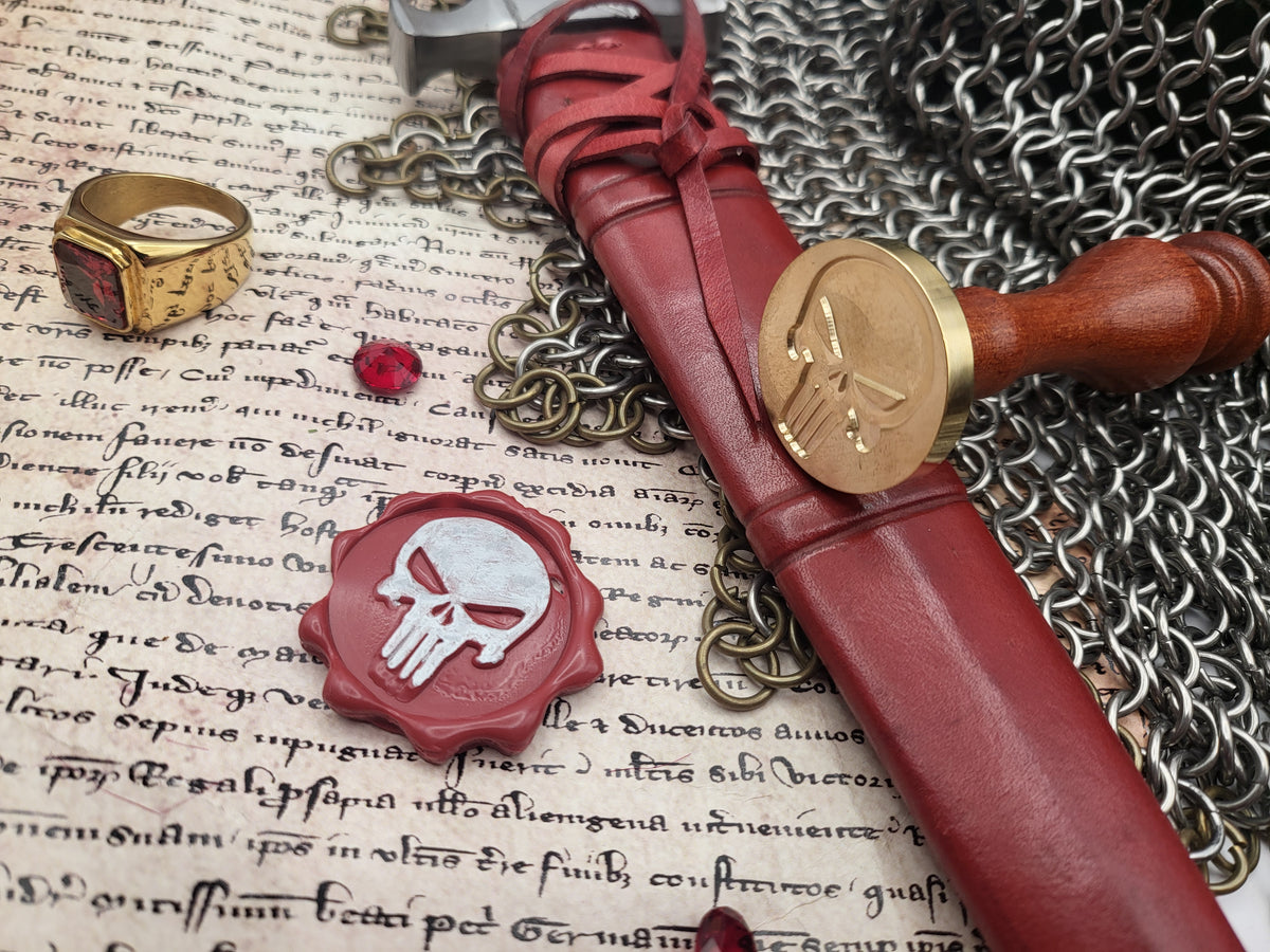The Punisher - Wax Seal Stamp – Marvel Inspired Skull Design - NobleSeals