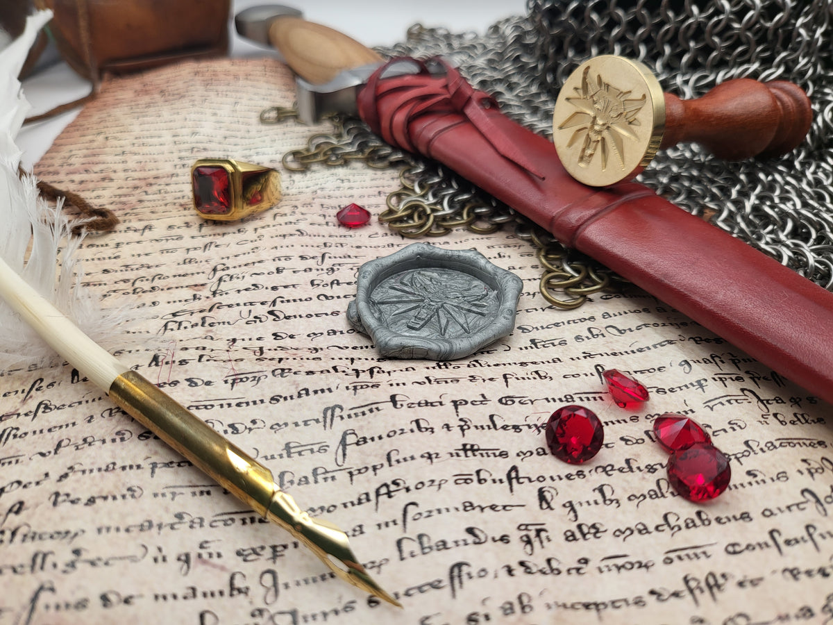 The Witcher Wolf Medallion Wax Seal Stamp – Geralt of Rivia Brass Seal