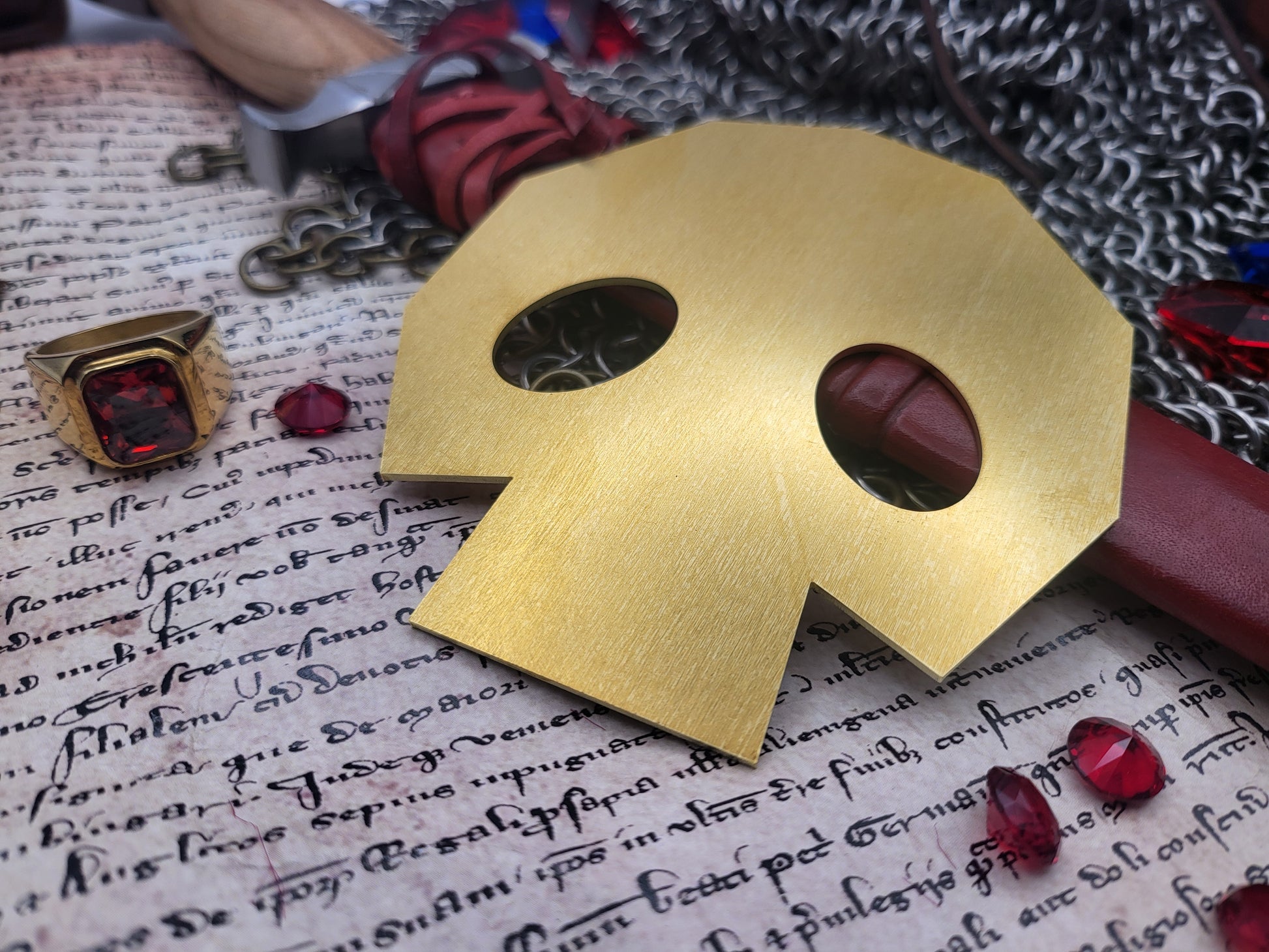 Gold Skulltula Token - Lifesize Brass Replica - The Legend of Zelda: Ocarina of Time & Majora's Mask - NobleSeals