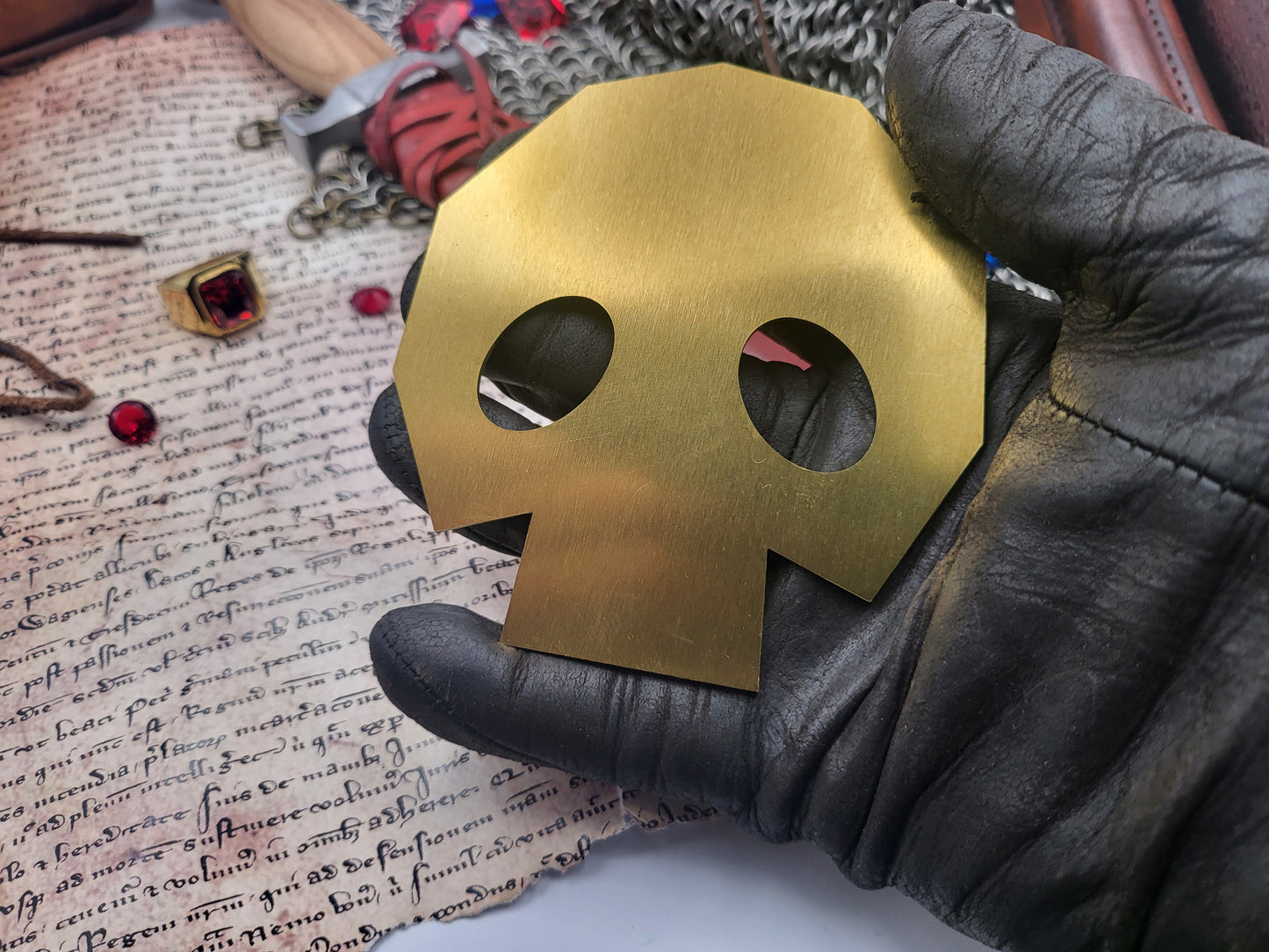 Gold Skulltula Token - Lifesize Brass Replica - The Legend of Zelda: Ocarina of Time & Majora's Mask - NobleSeals