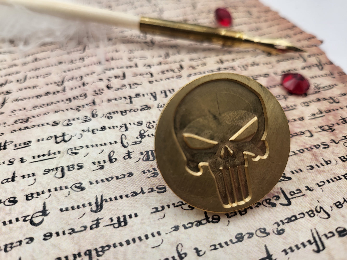 The Punisher - Wax Seal Stamp – Marvel Inspired Skull Design