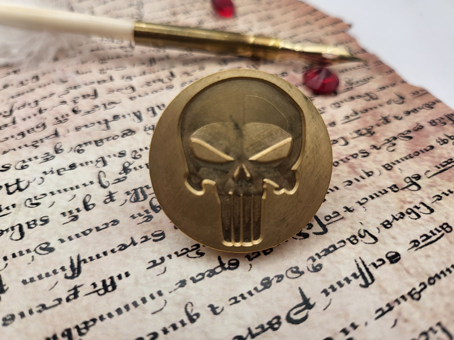 The Punisher - Wax Seal Stamp – Marvel Inspired Skull Design