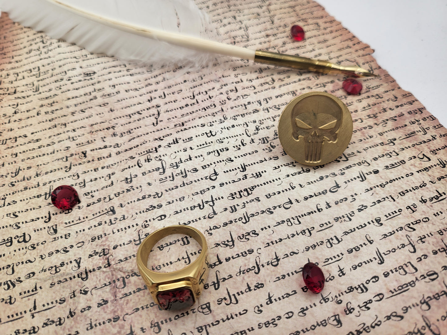 The Punisher - Wax Seal Stamp – Marvel Inspired Skull Design