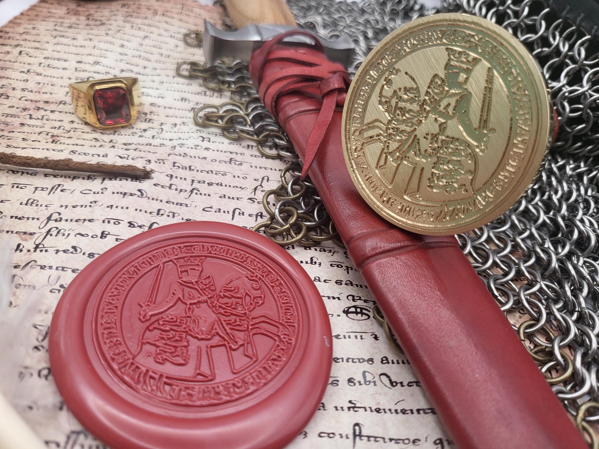 Edward the 1st "Longshanks", King of England - Historical Wax Seal from the 13th Century