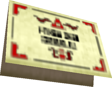 Zelda's Letter - Lifesize Replica from The Legend of Zelda: Ocarina of Time - N64 Version - NobleSeals