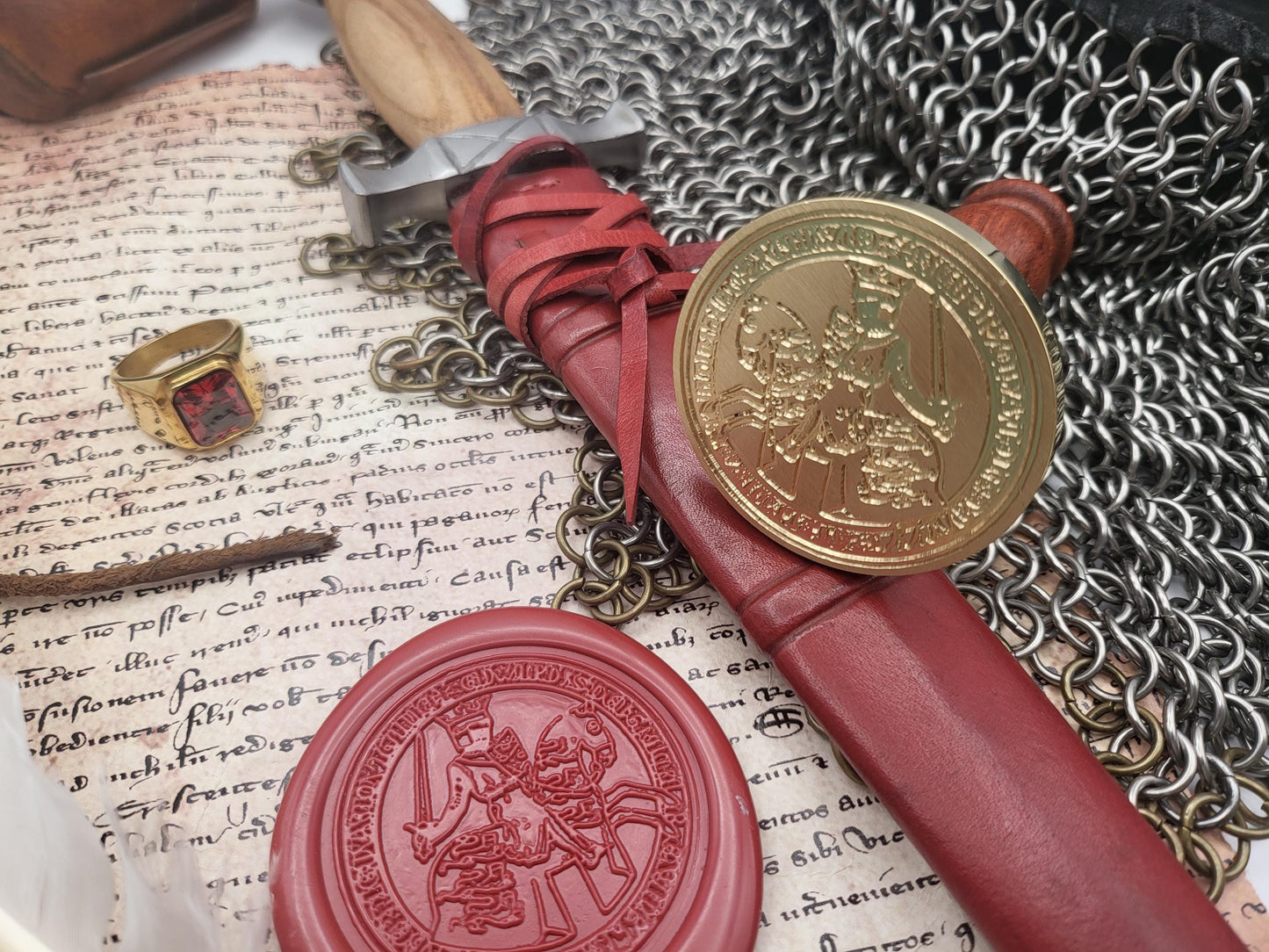 Edward the 1st "Longshanks", King of England - Historical Wax Seal from the 13th Century
