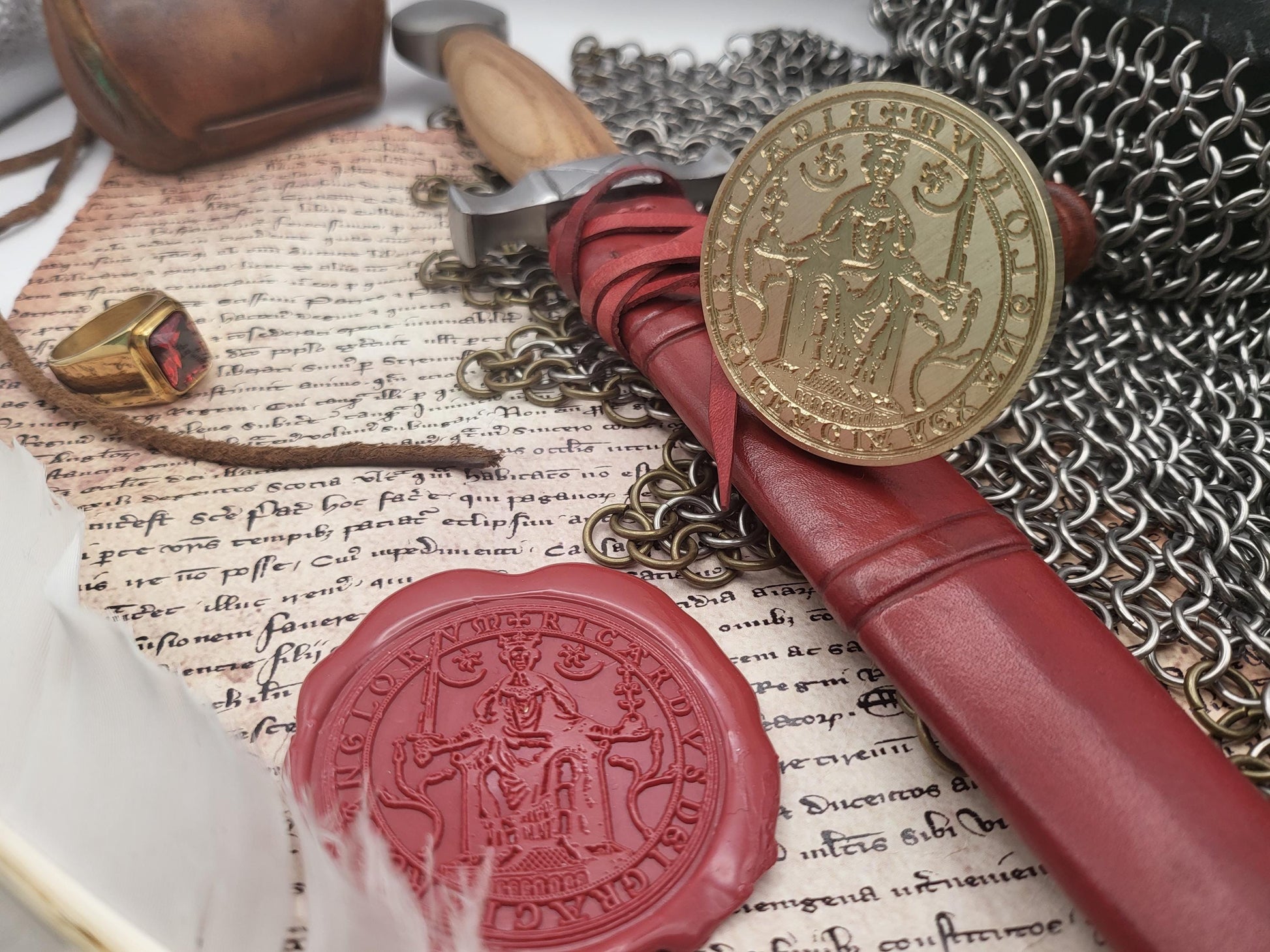 Richard the First "The Lionheart" of England - 12th Century Historical Wax Seal of the Realm