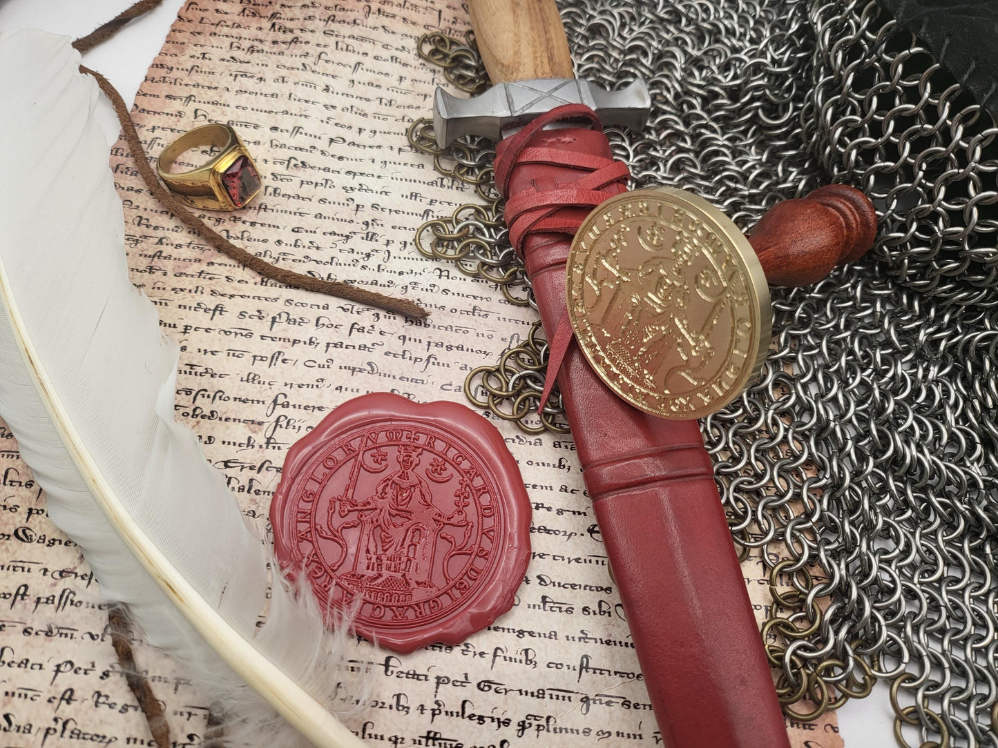 Richard the First "The Lionheart" of England - 12th Century Historical Wax Seal of the Realm