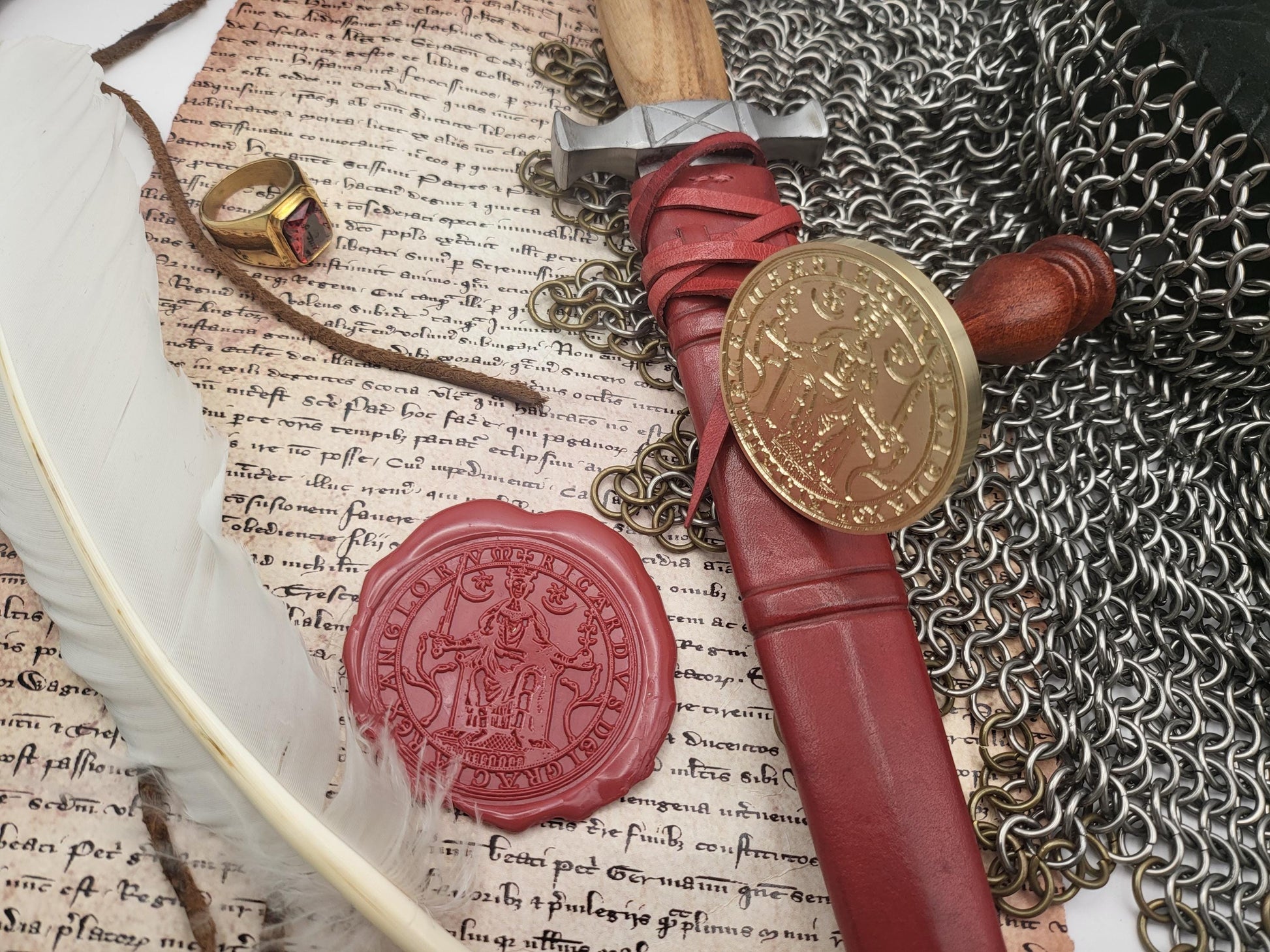 Richard the First "The Lionheart" of England - 12th Century Historical Wax Seal of the Realm