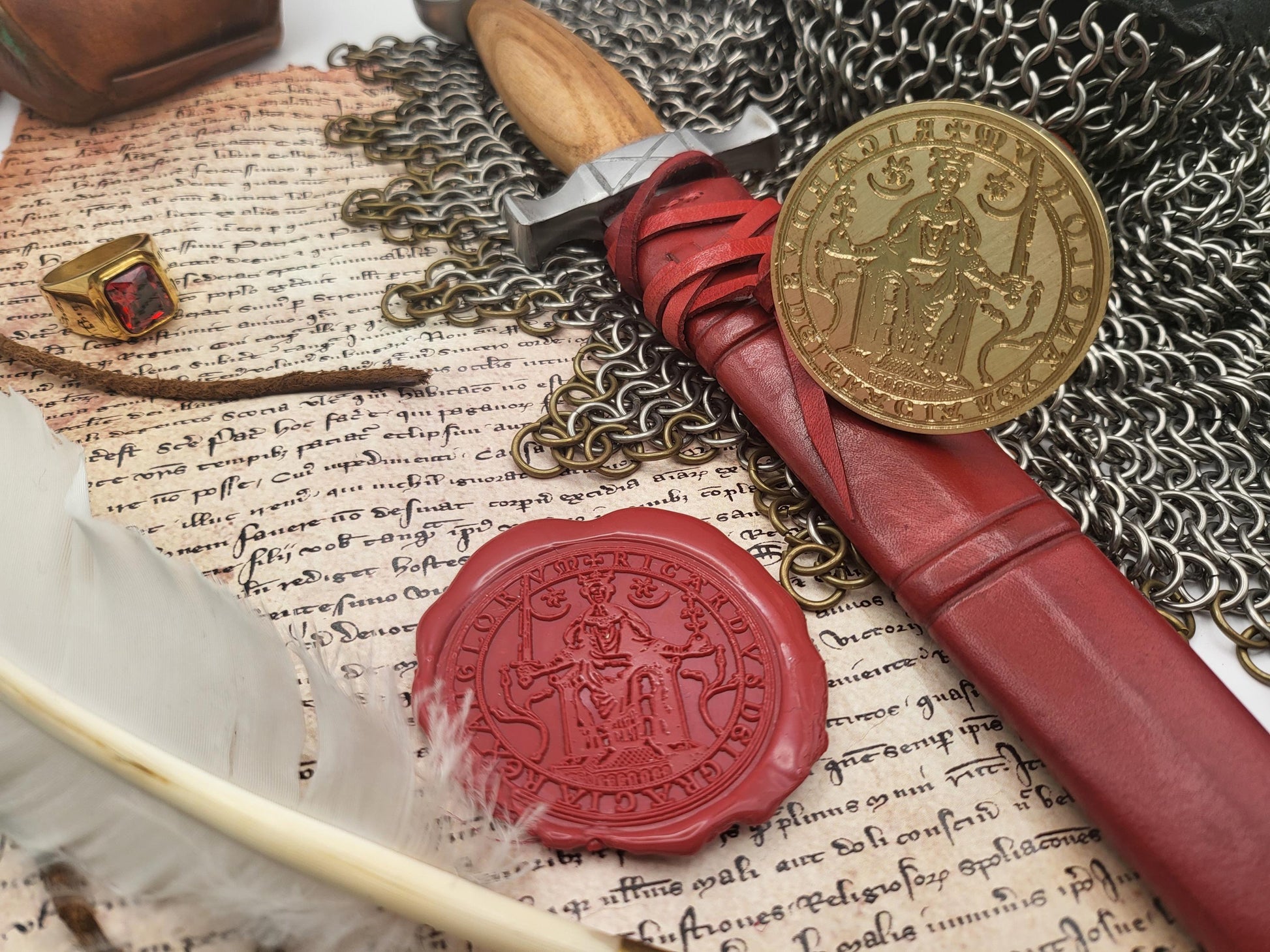 Richard the First "The Lionheart" of England - 12th Century Historical Wax Seal of the Realm
