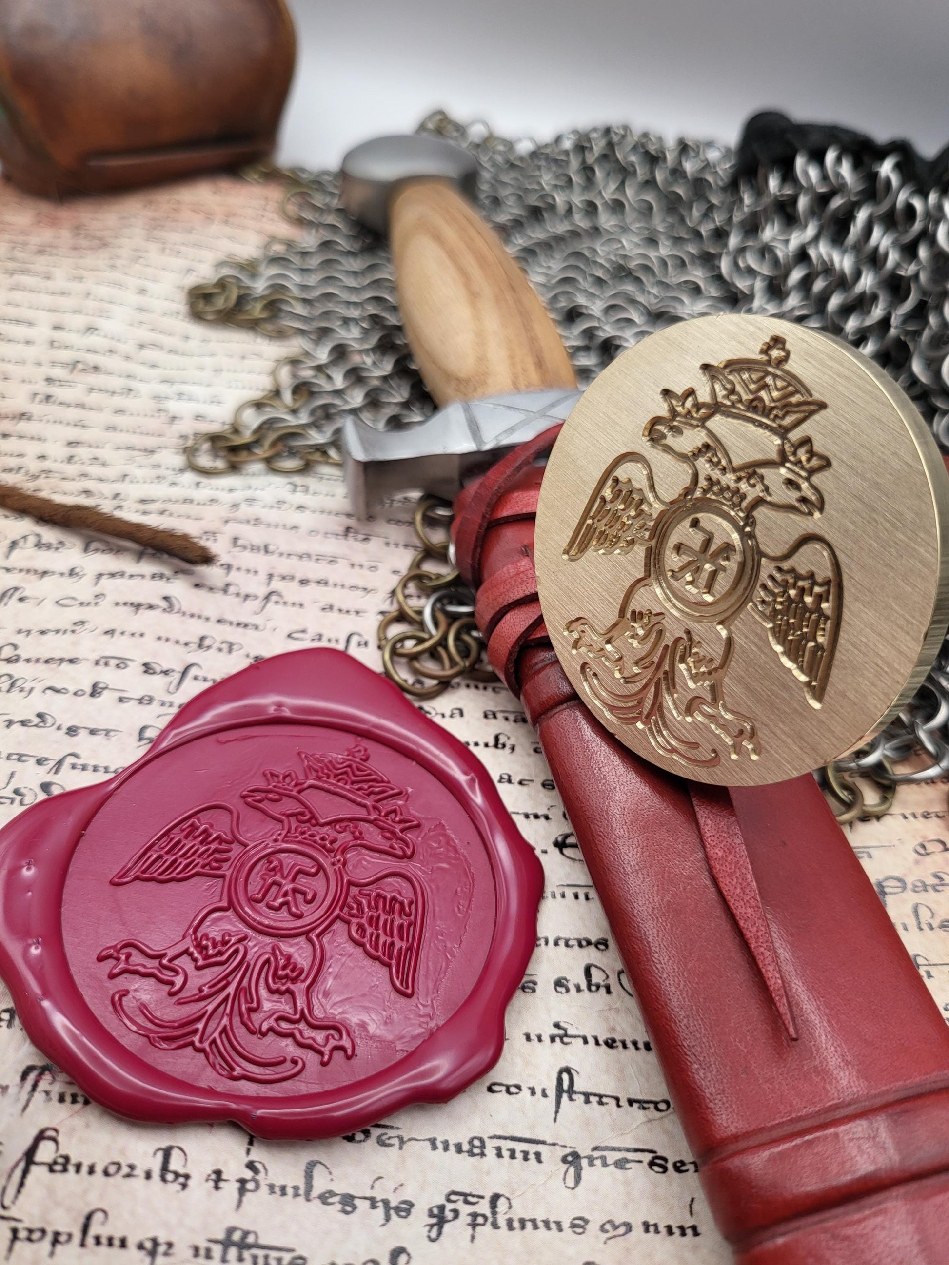 Michael VIII Palaiologos - Byzantine Empire - Historical Wax Seal Stamp from the 13th Century