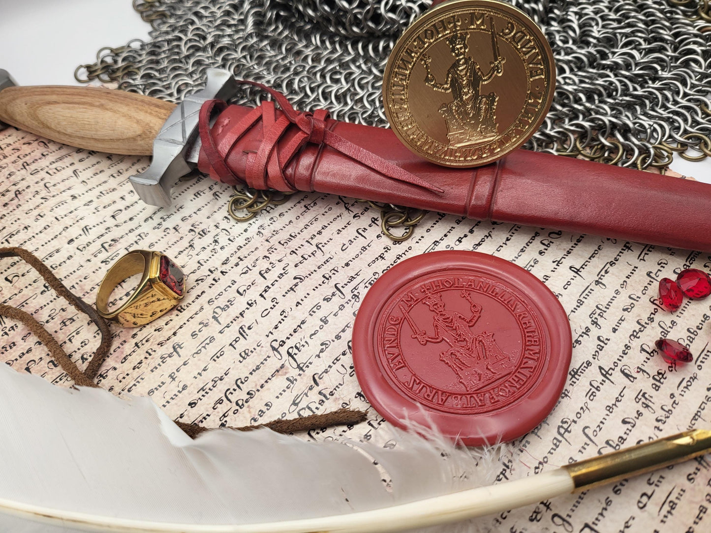 William "the Conqueror", Duke of Normandy - Historical Wax Seal from the 11th Century