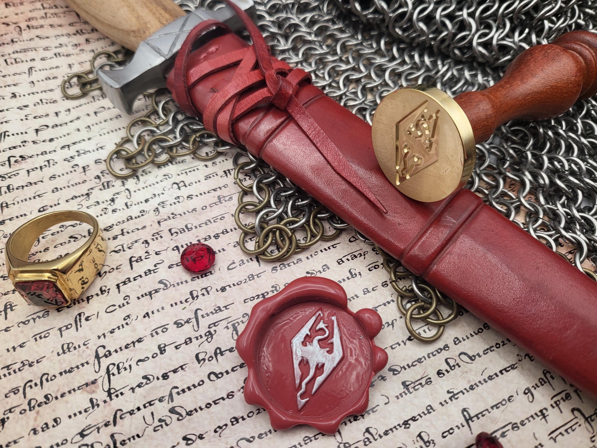 The Elder Scrolls V: Skyrim - Seal of Akatosh - Wax Seal Stamp