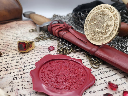 Mexico Coat of Arms – The Eagle and the Serpent - Wax Seal Stamp - Escudo Nacional de México