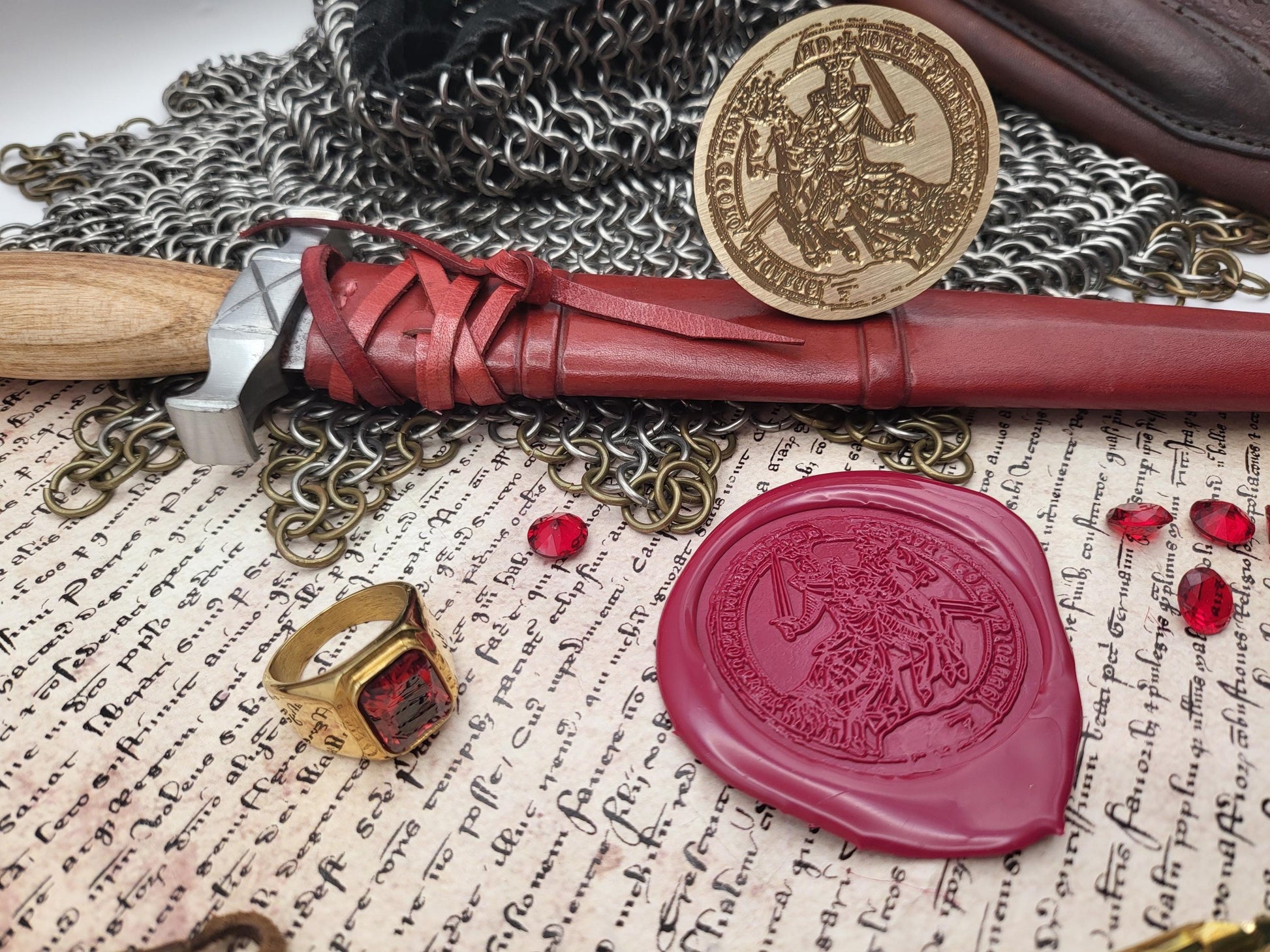 King Eric II of Norway – The Royal Emblem of the Last King of the Fairhair Dynasty - Historical Wax Seal from the 13th Century