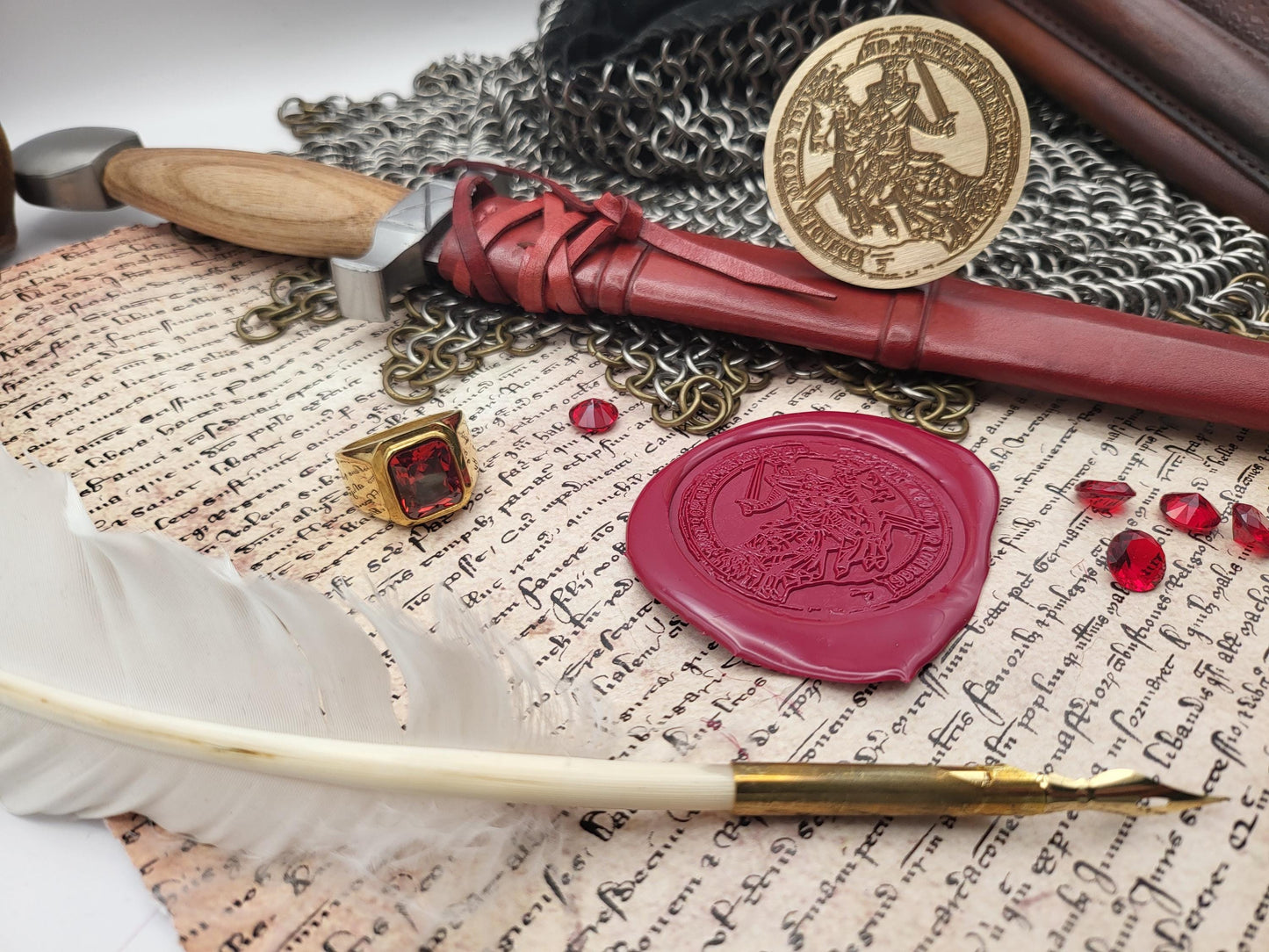 King Eric II of Norway – The Royal Emblem of the Last King of the Fairhair Dynasty - Historical Wax Seal from the 13th Century