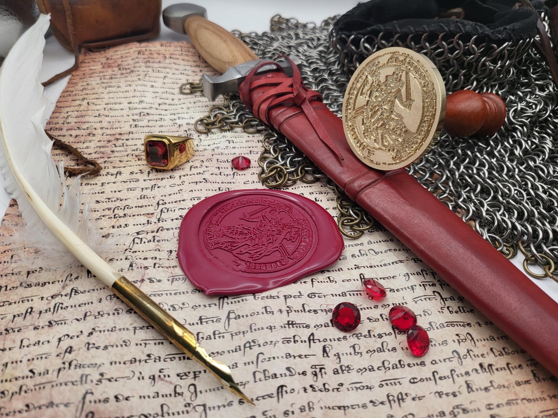 King Eric II of Norway – The Royal Emblem of the Last King of the Fairhair Dynasty - Historical Wax Seal from the 13th Century